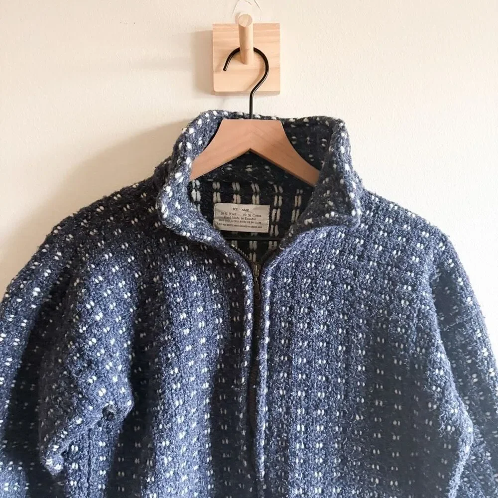 Norskwear Classic Norwegian Wool Zip Up Sweater Size S - Picture 2 of 5